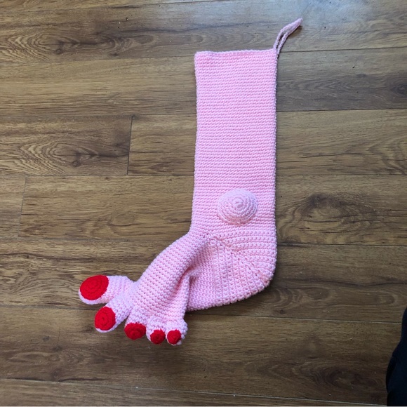 Other - Handmade Knit Foot Stocking